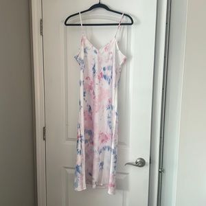 French Connection silk slip dress, multicolored